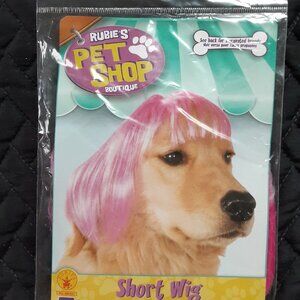 Pink Wig For Dogs Small/Medium NWT